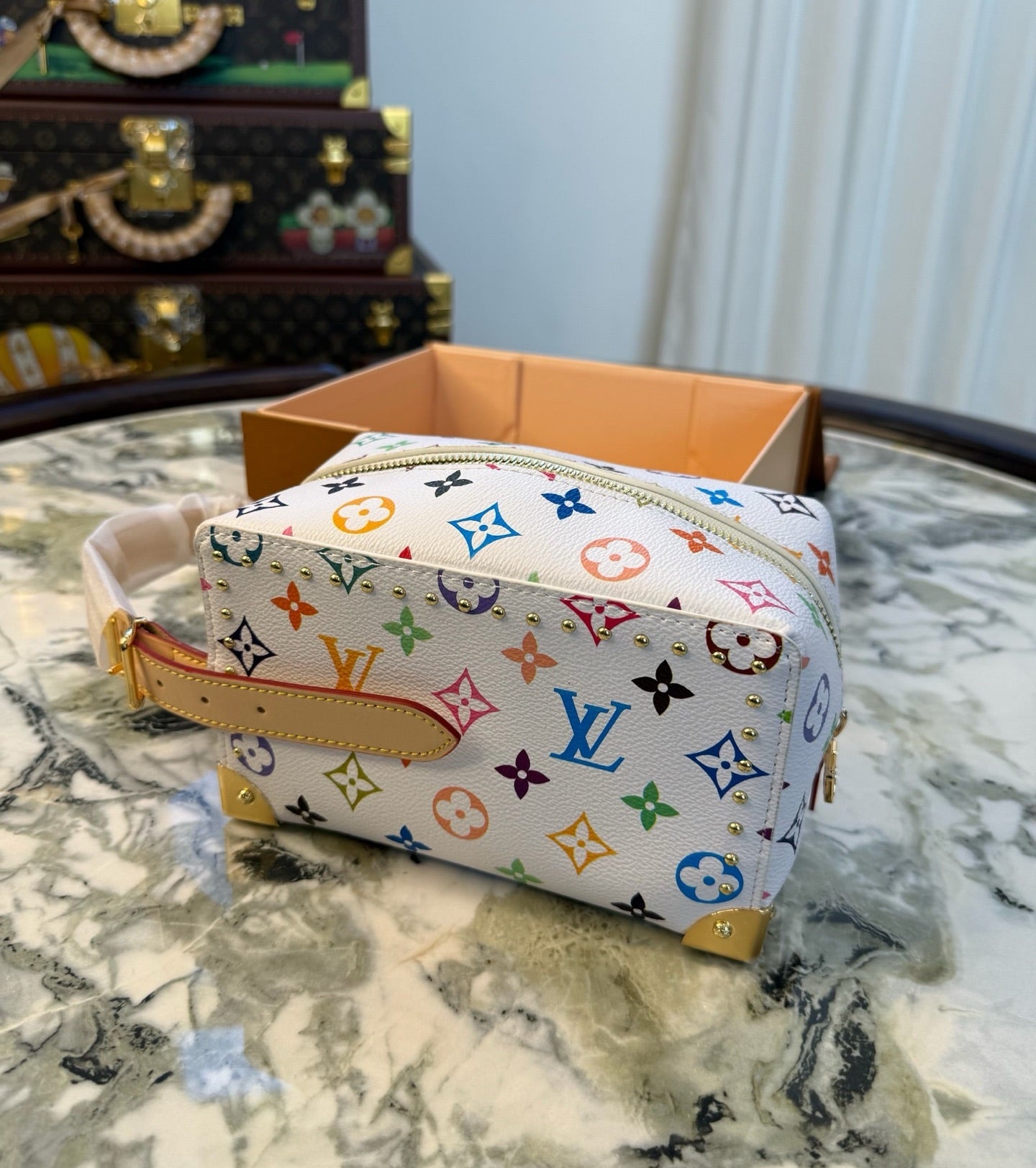 CUSTOM LV VANITY CASE (MURAKAMI)