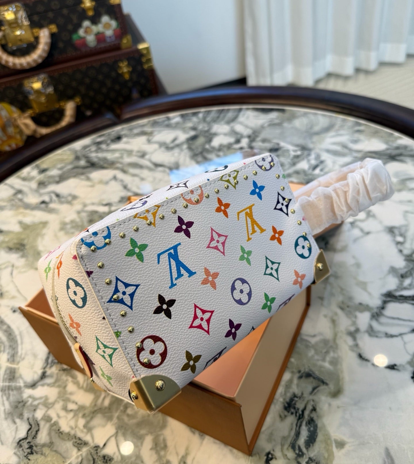 CUSTOM LV VANITY CASE (MURAKAMI)
