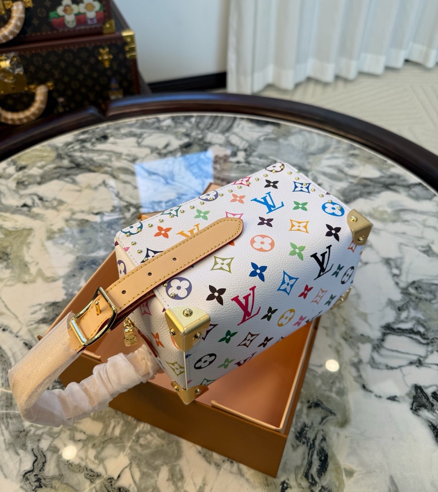 CUSTOM LV VANITY CASE (MURAKAMI)