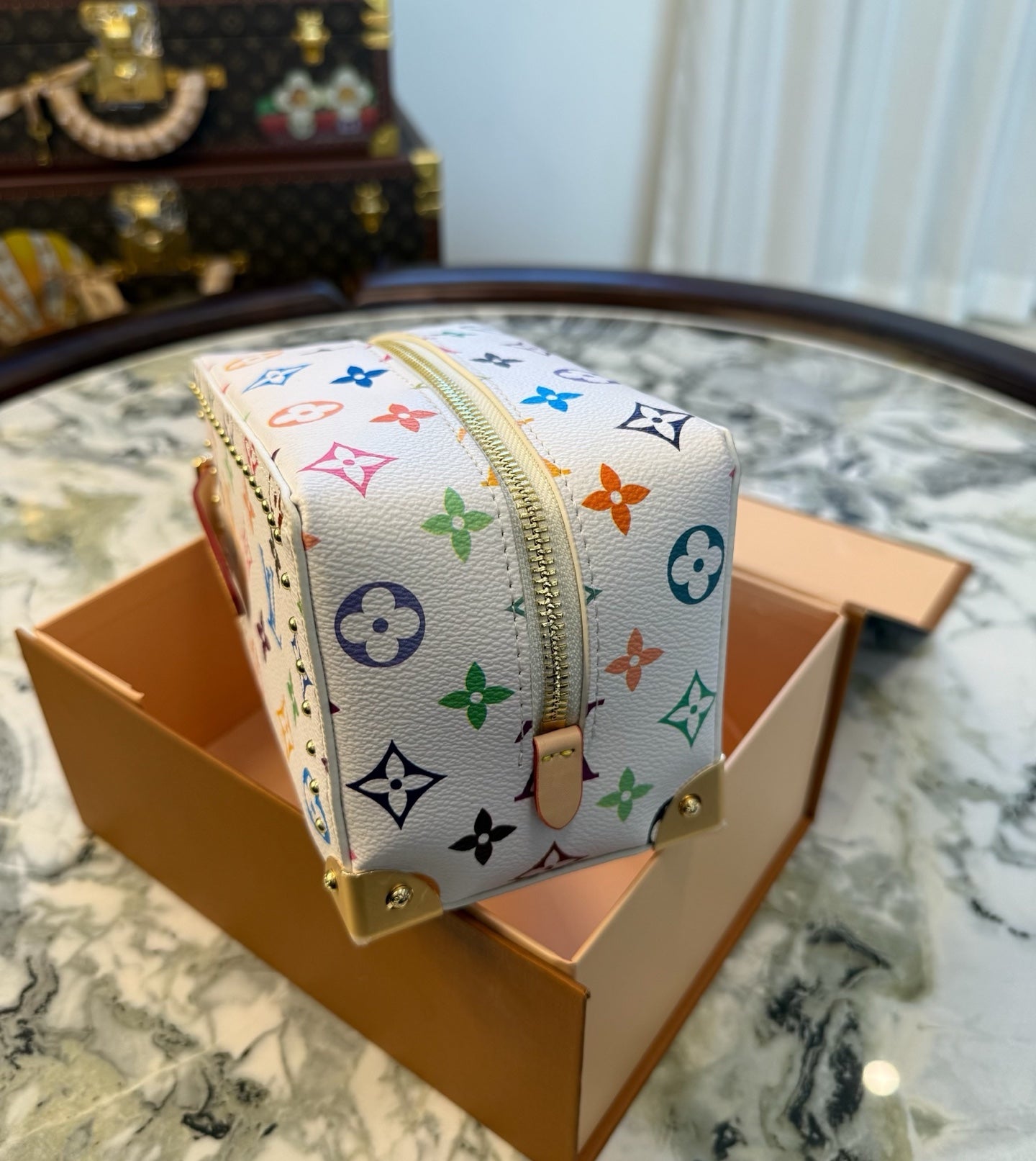 CUSTOM LV VANITY CASE (MURAKAMI)