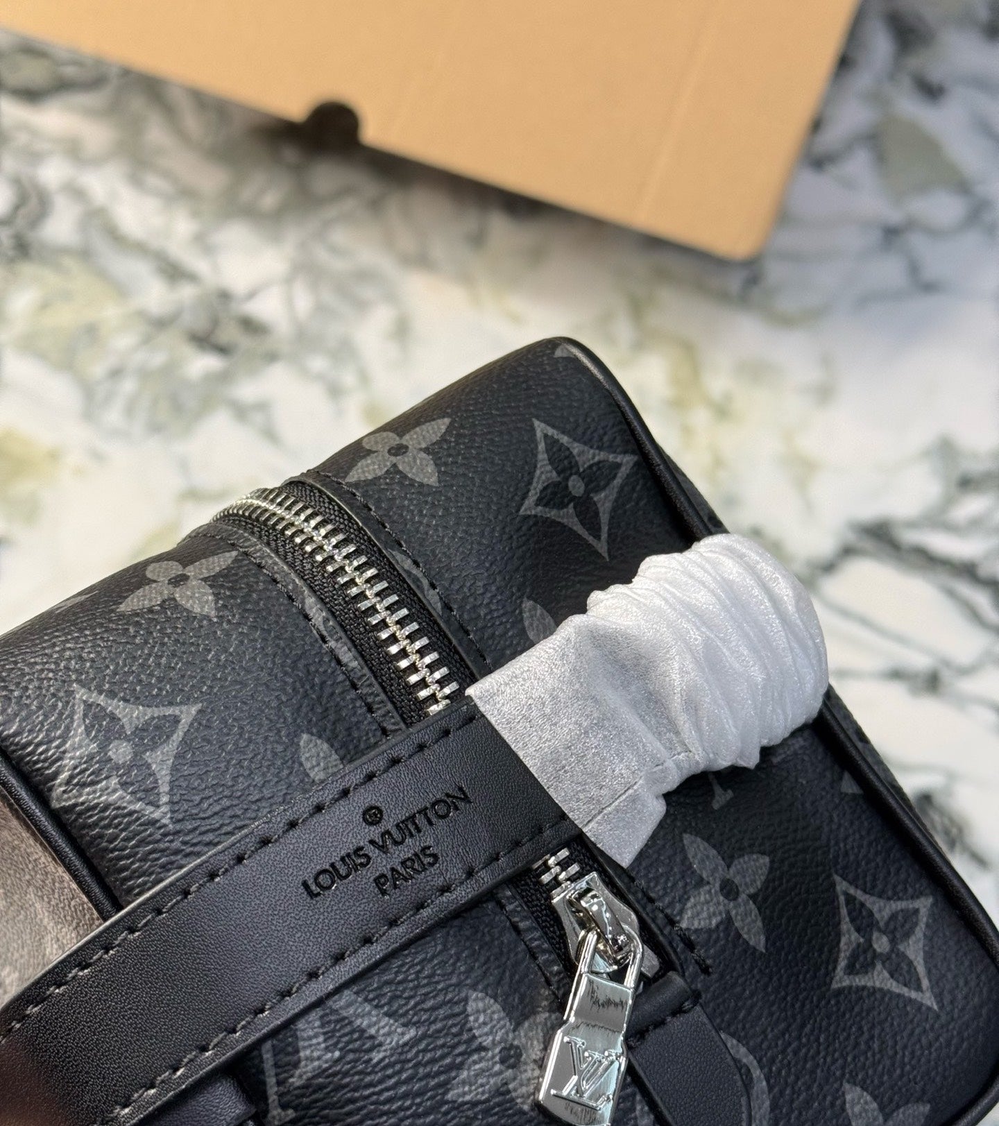 CUSTOM LV VANITY POUCH (BLACK)