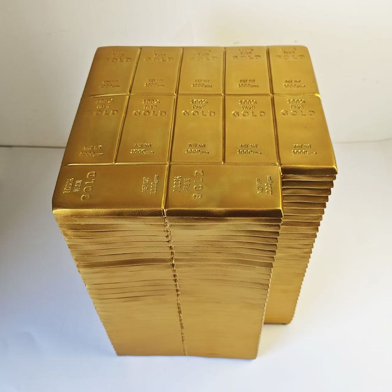 GOLD BAR SIDE TABLE