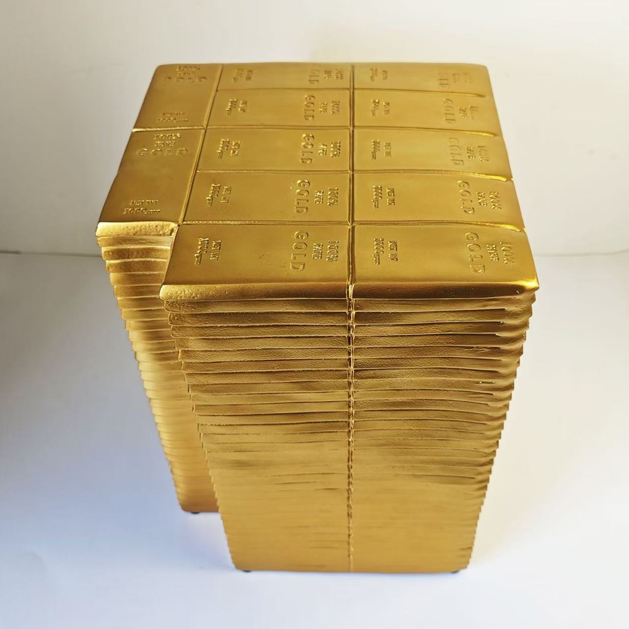 GOLD BAR SIDE TABLE