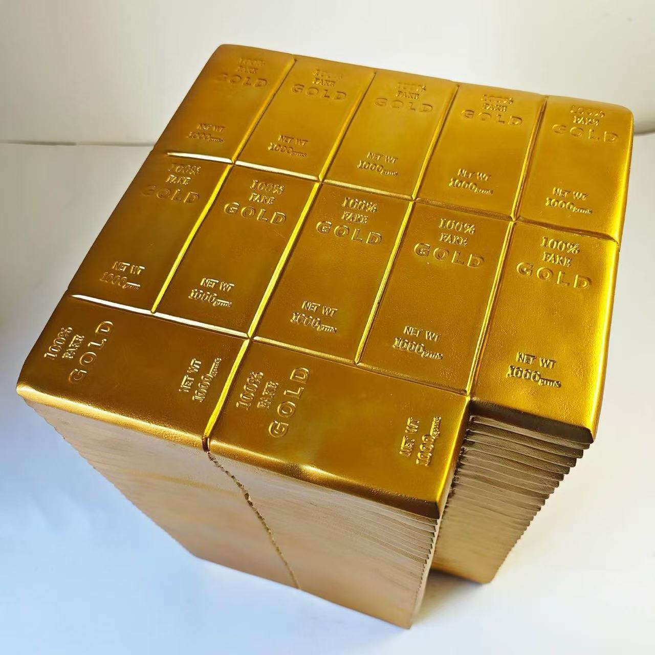 GOLD BAR SIDE TABLE