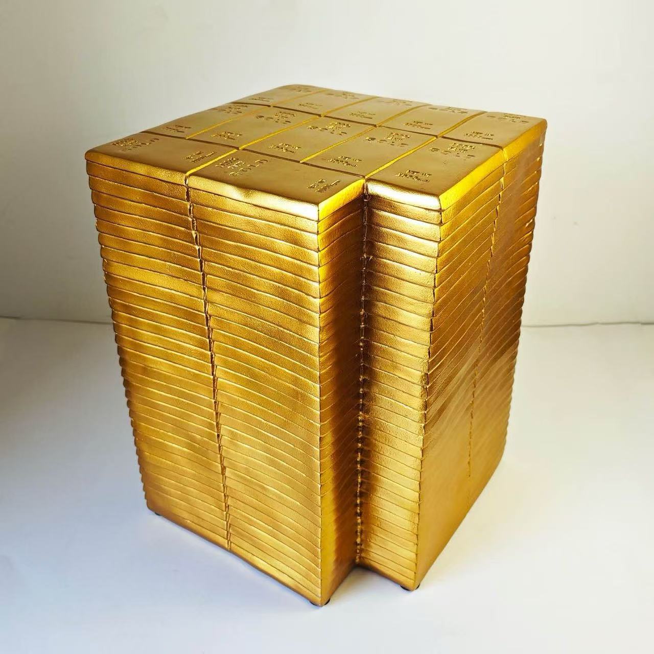 GOLD BAR SIDE TABLE