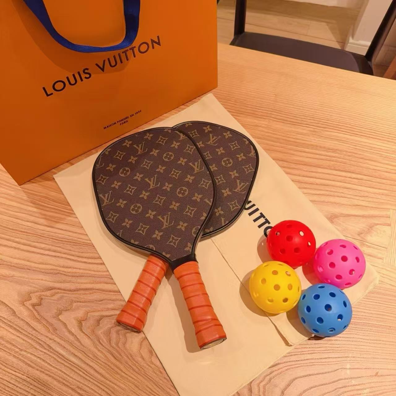 CUSTOM LV PICKLE BALL SET