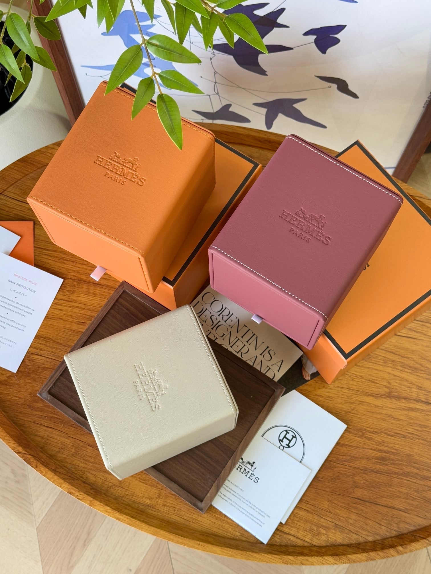 HERMES SQUARE TISSUE BOX COVER