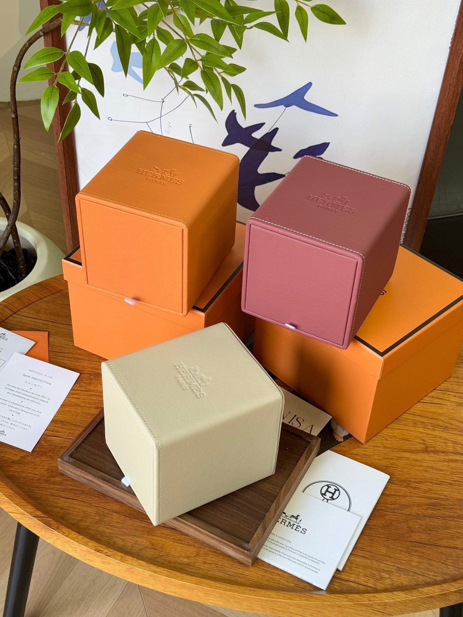 HERMES SQUARE TISSUE BOX COVER