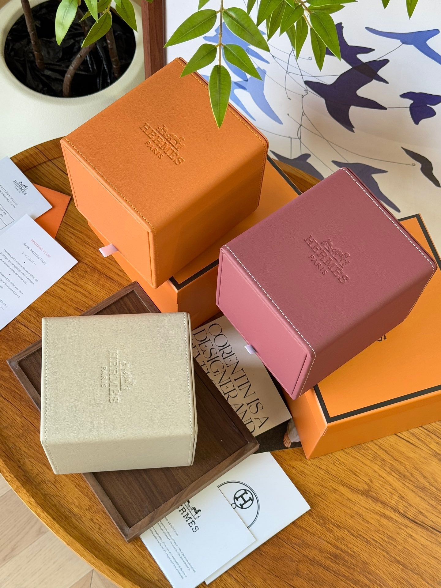 HERMES SQUARE TISSUE BOX COVER