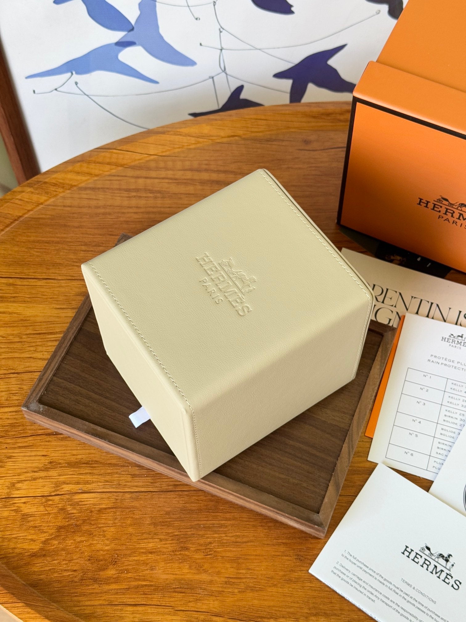 HERMES SQUARE TISSUE BOX COVER