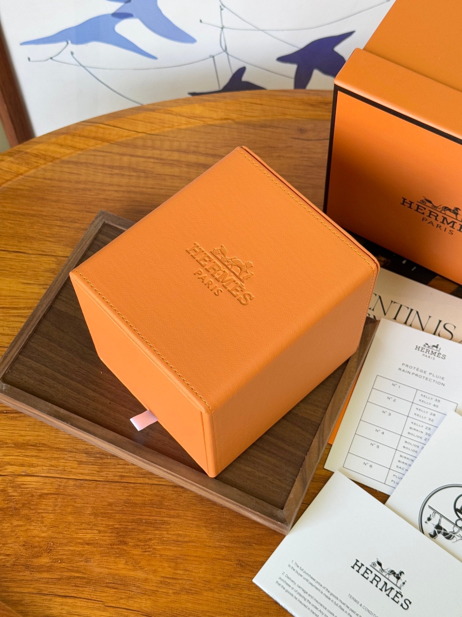 HERMES SQUARE TISSUE BOX COVER