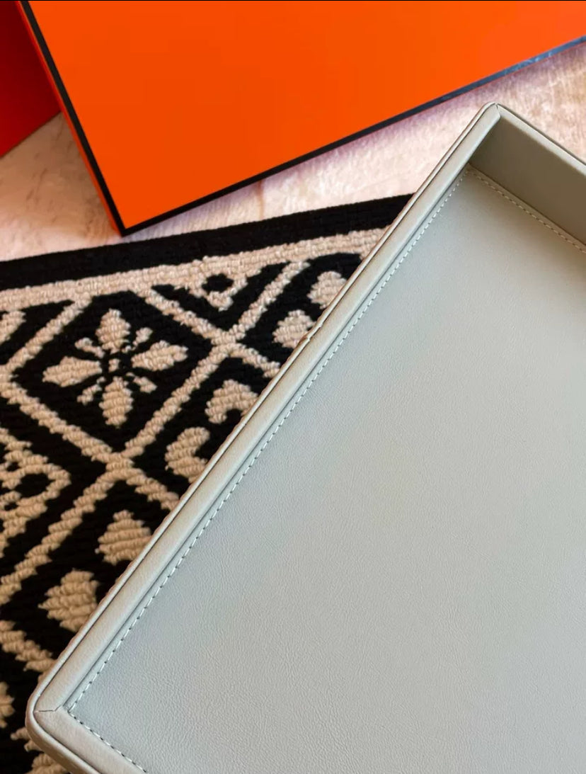 HERMES LEATHER TRAY
