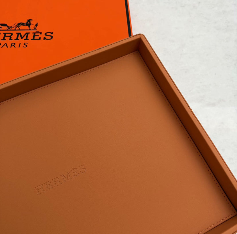 HERMES LEATHER TRAY