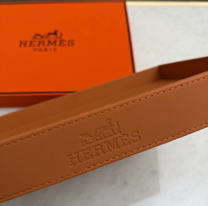 HERMES LEATHER TRAY