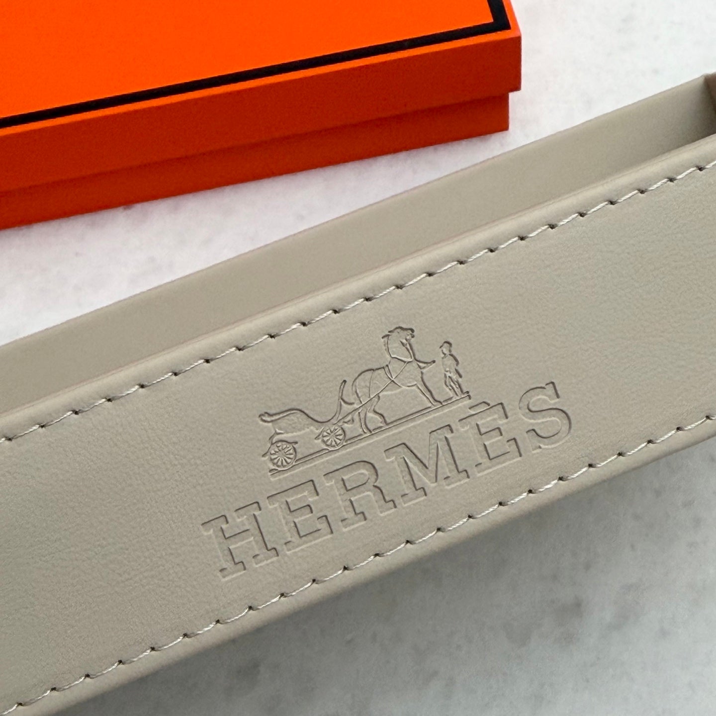 HERMES LEATHER TRAY