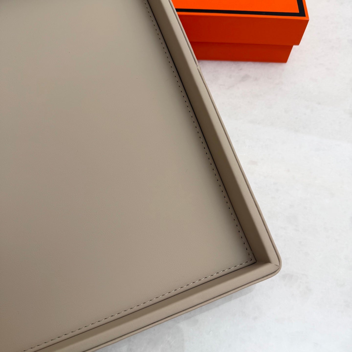 HERMES LEATHER TRAY