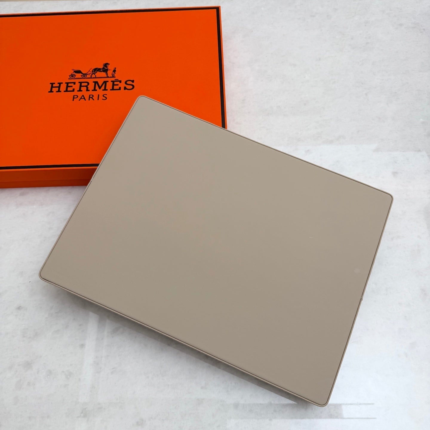 HERMES LEATHER TRAY