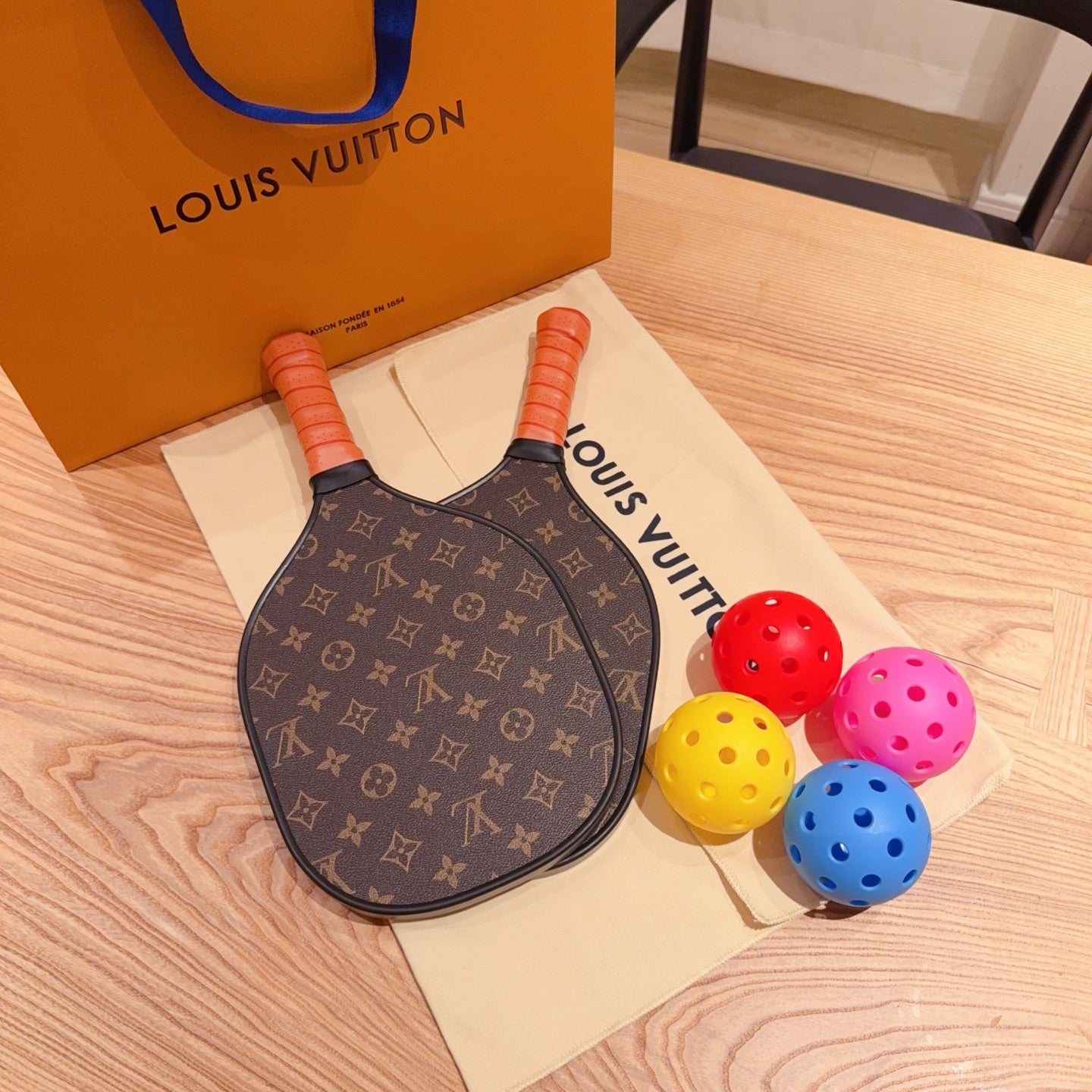 CUSTOM LV PICKLE BALL SET