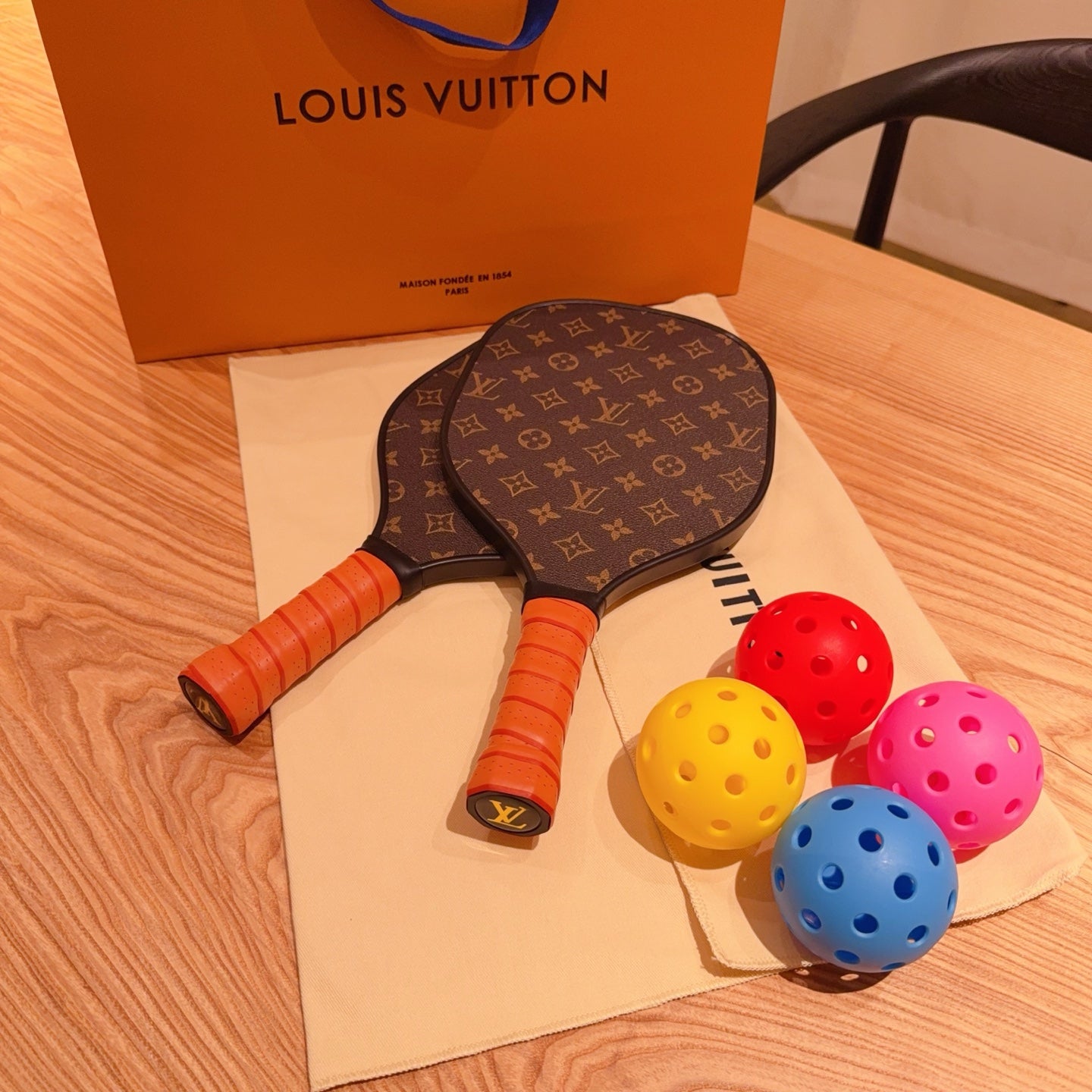CUSTOM LV PICKLE BALL SET