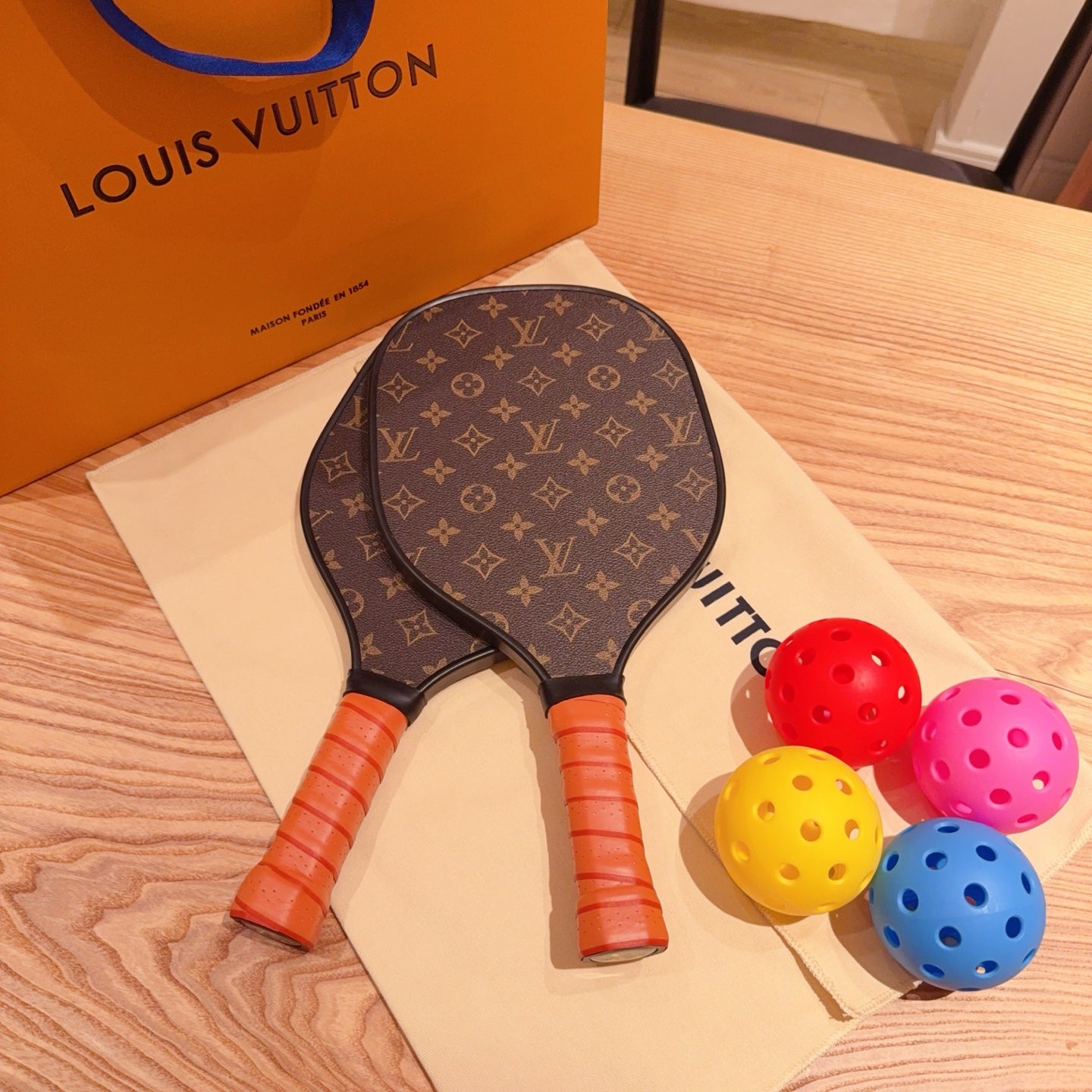 CUSTOM LV PICKLE BALL SET