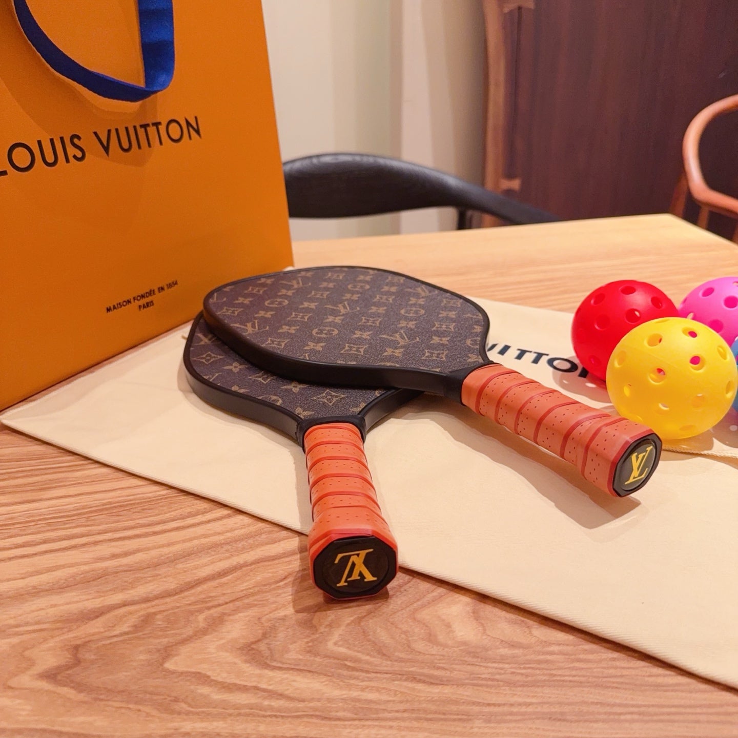 CUSTOM LV PICKLE BALL SET