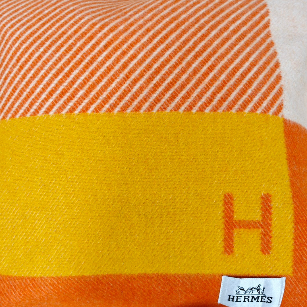 HERMES WOOL RIVIERA THROW PILLOW 2.0