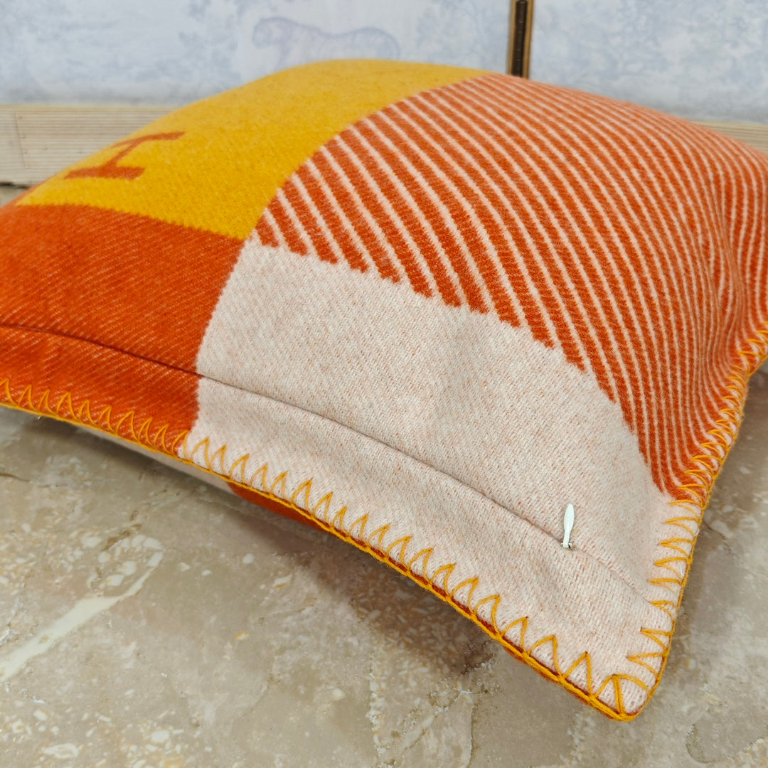 HERMES WOOL RIVIERA THROW PILLOW 2.0