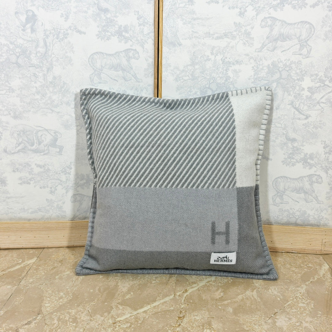 HERMES WOOL RIVIERA THROW PILLOW 2.0