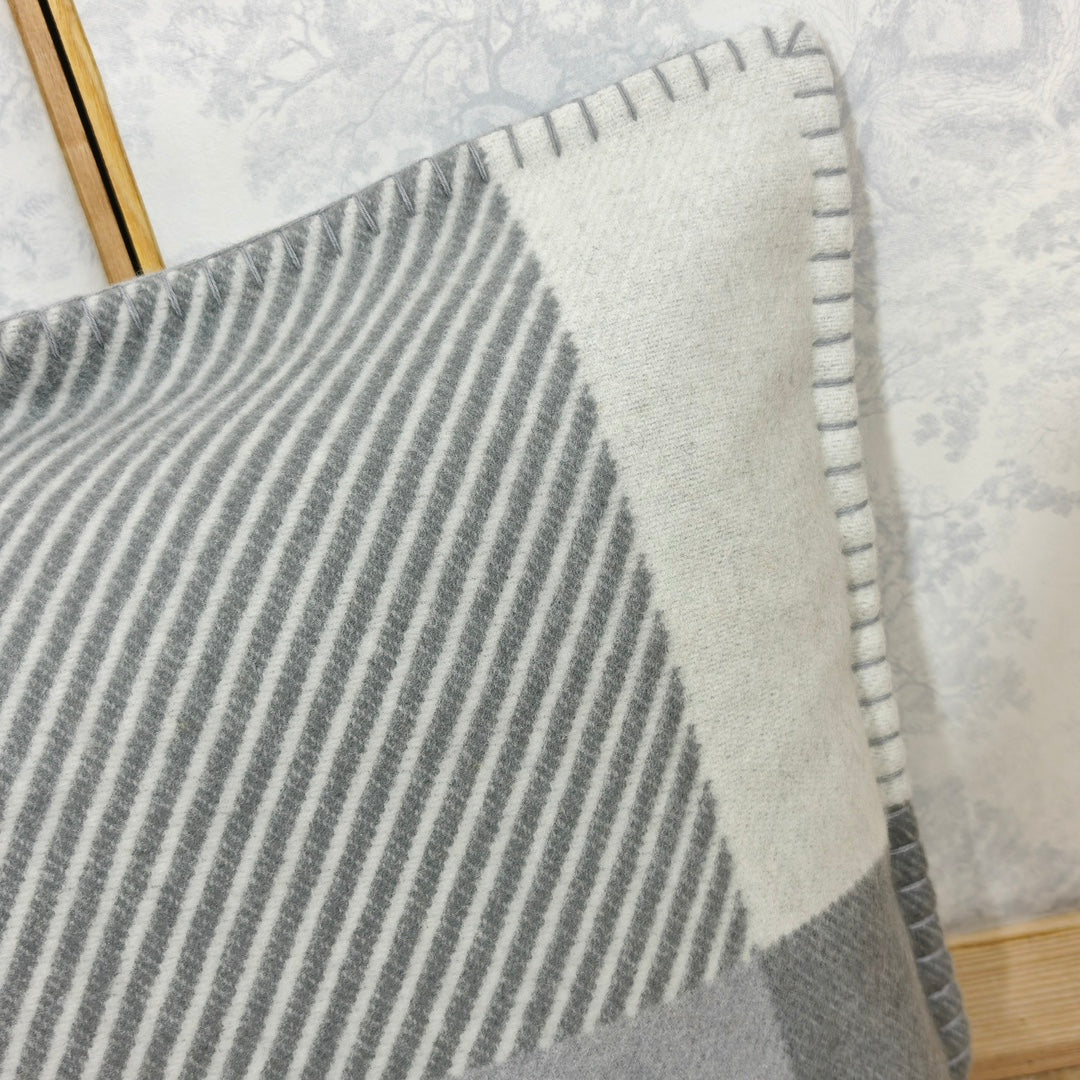 HERMES WOOL RIVIERA THROW PILLOW 2.0