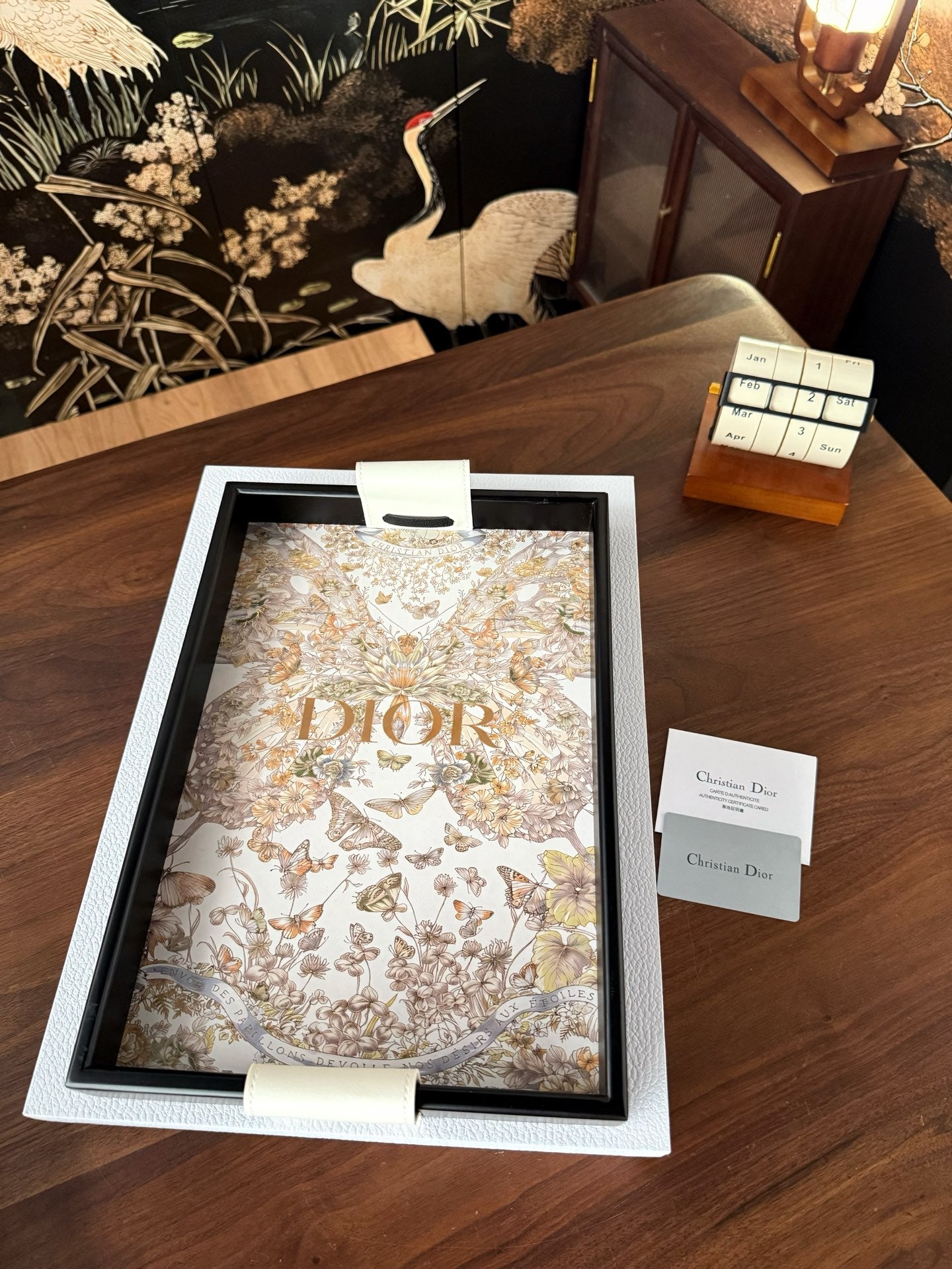 CHRISTIAN FLORA SERVING TRAYS