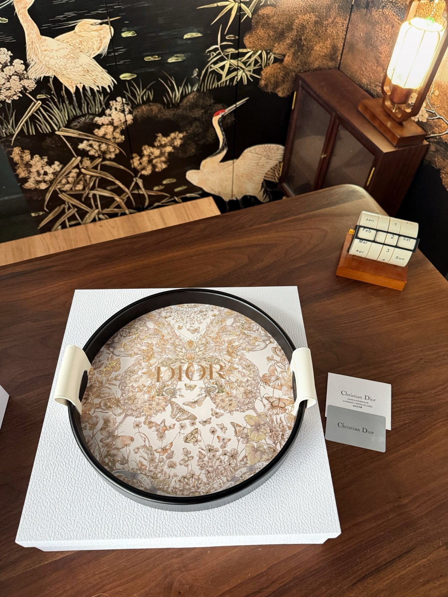 CHRISTIAN FLORA SERVING TRAYS