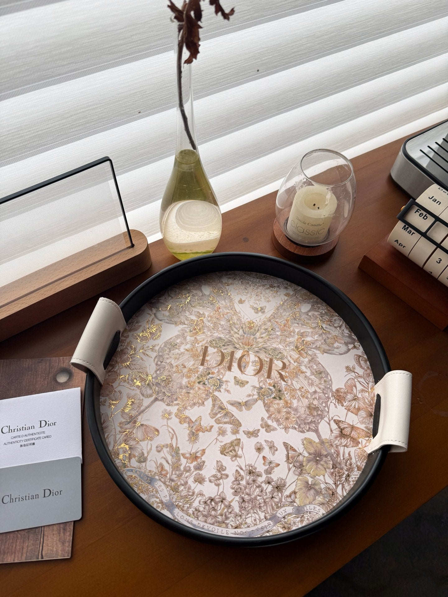 CHRISTIAN FLORA SERVING TRAYS