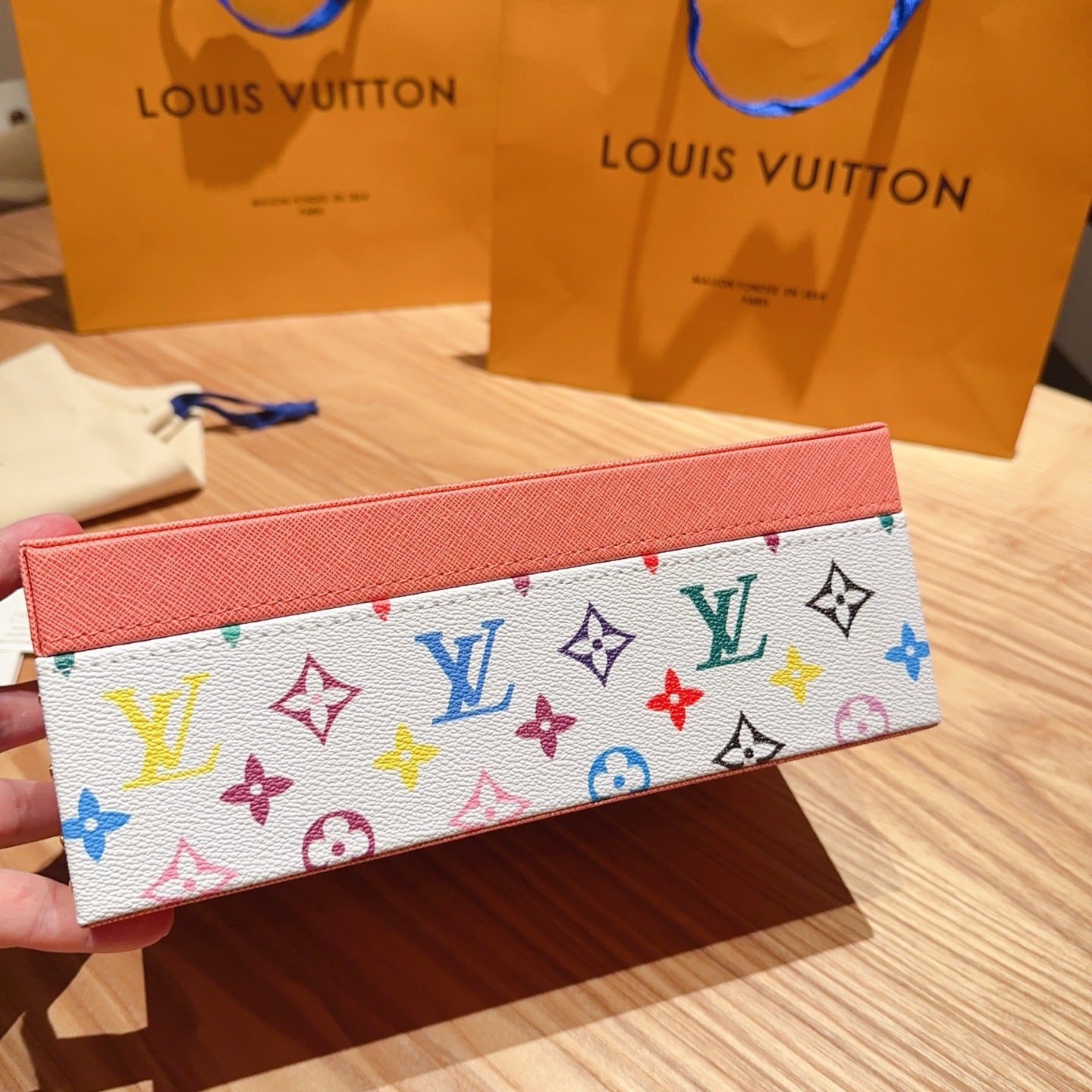 CUSTOM LV LEATHER TISSUE BOX COVER 2.0