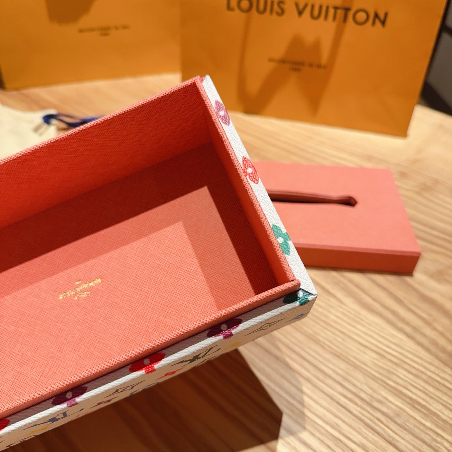 CUSTOM LV LEATHER TISSUE BOX COVER 2.0