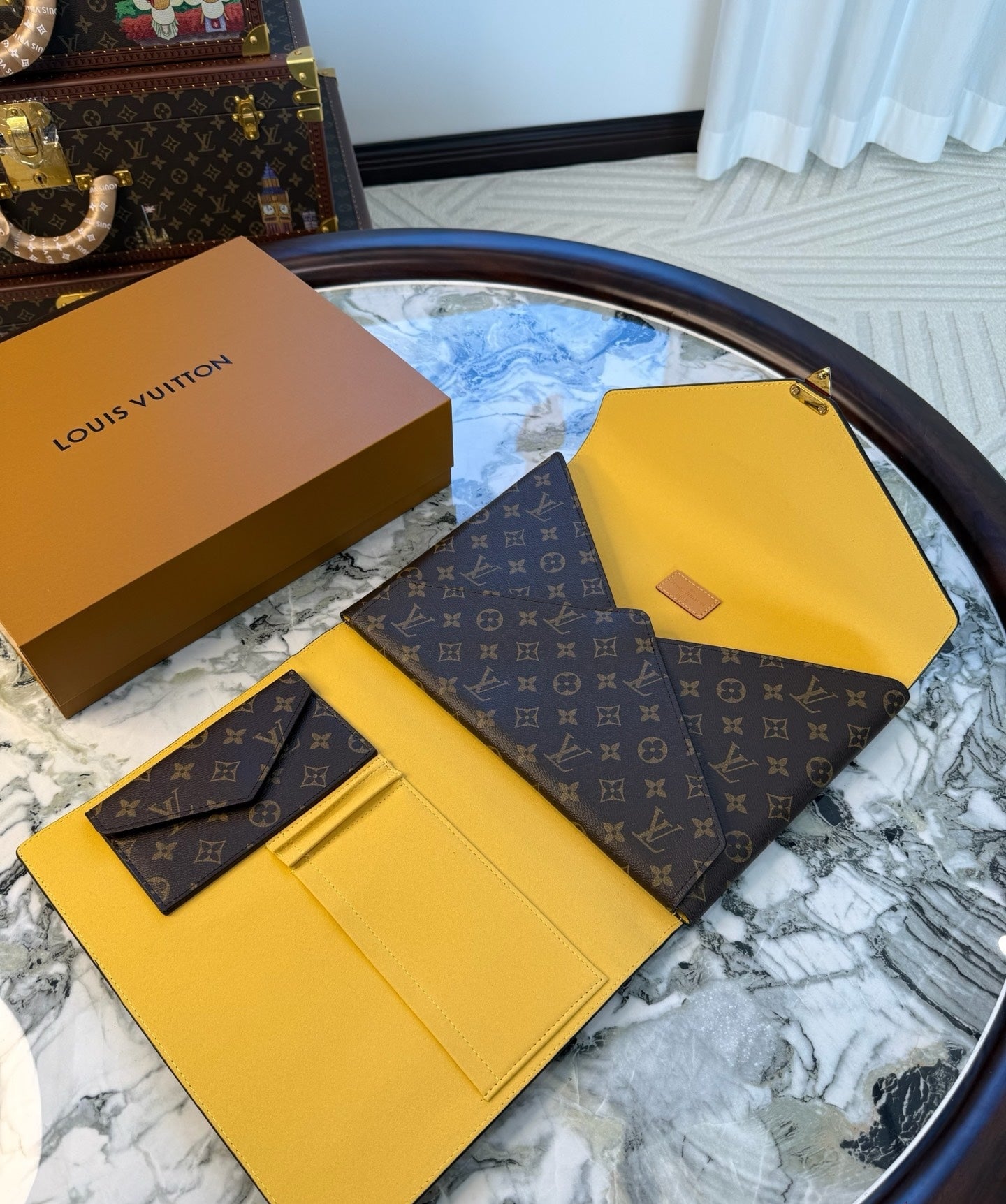 CUSTOM LV OFFICE CLUTCH