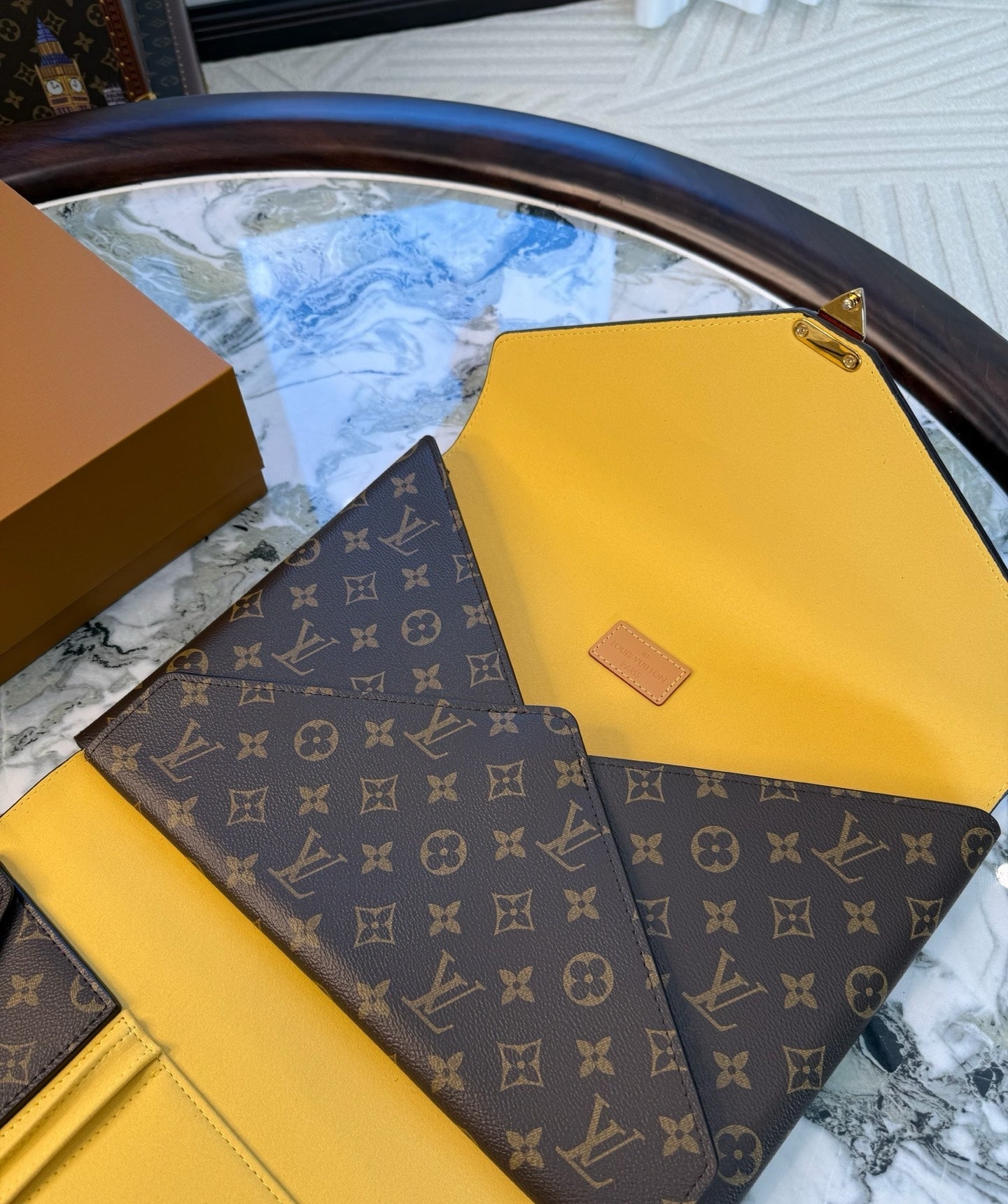 CUSTOM LV OFFICE CLUTCH