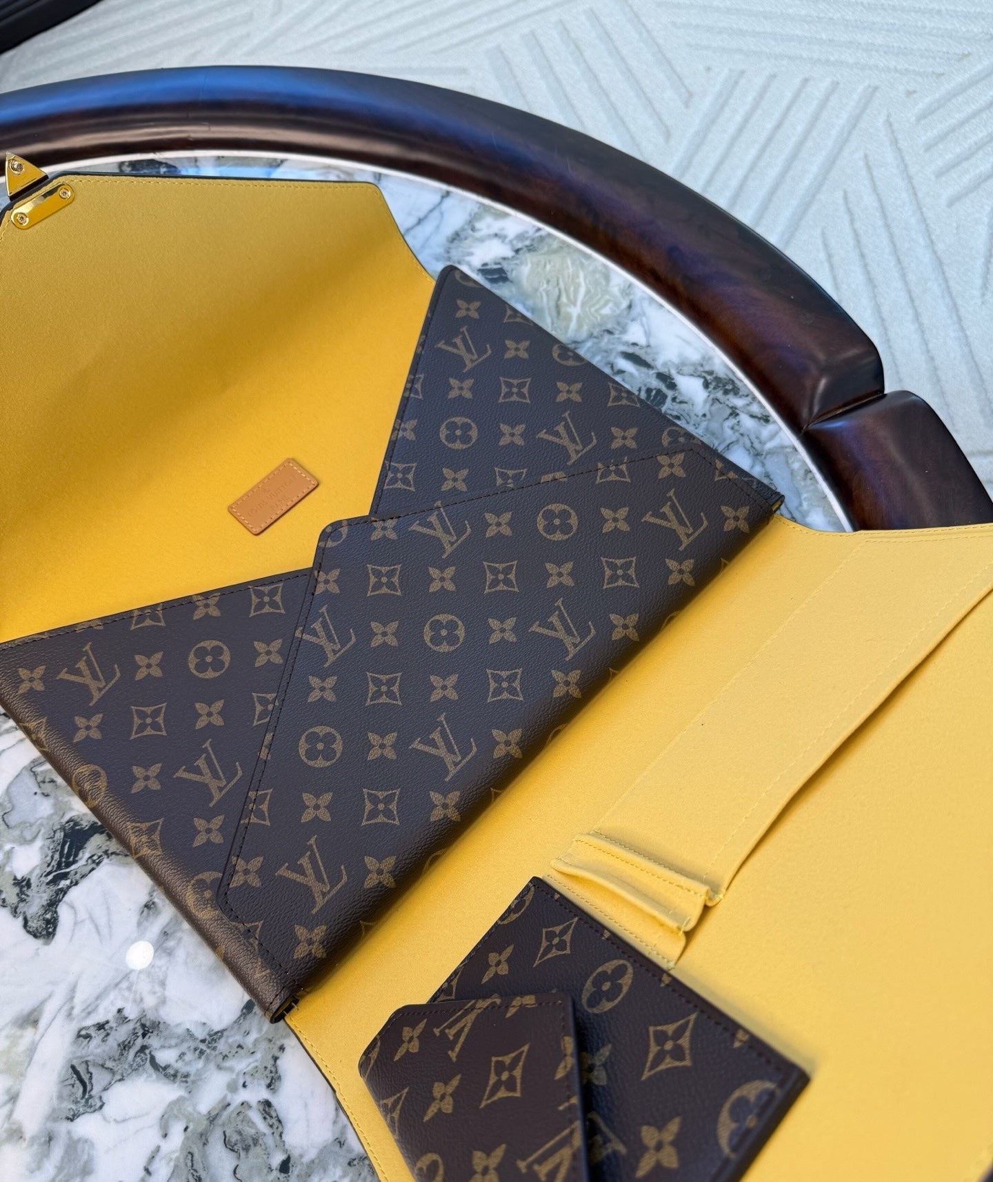 CUSTOM LV OFFICE CLUTCH