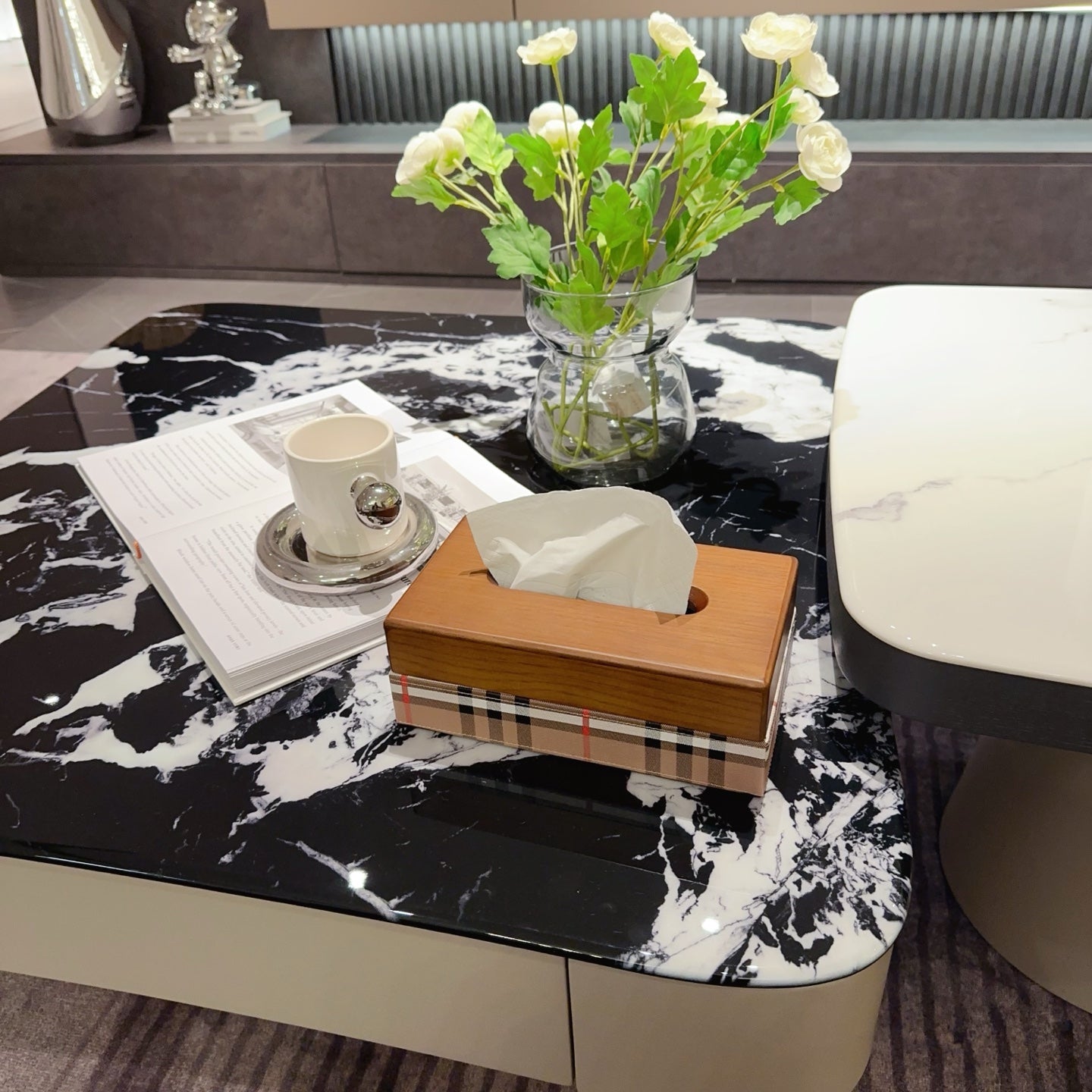 BURBERRY TISSUE BOX COVER