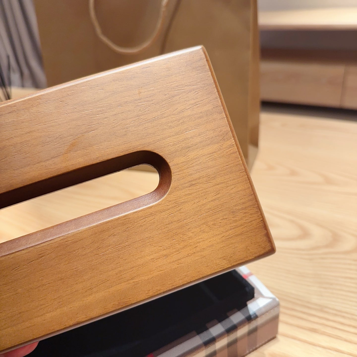 BURBERRY TISSUE BOX COVER