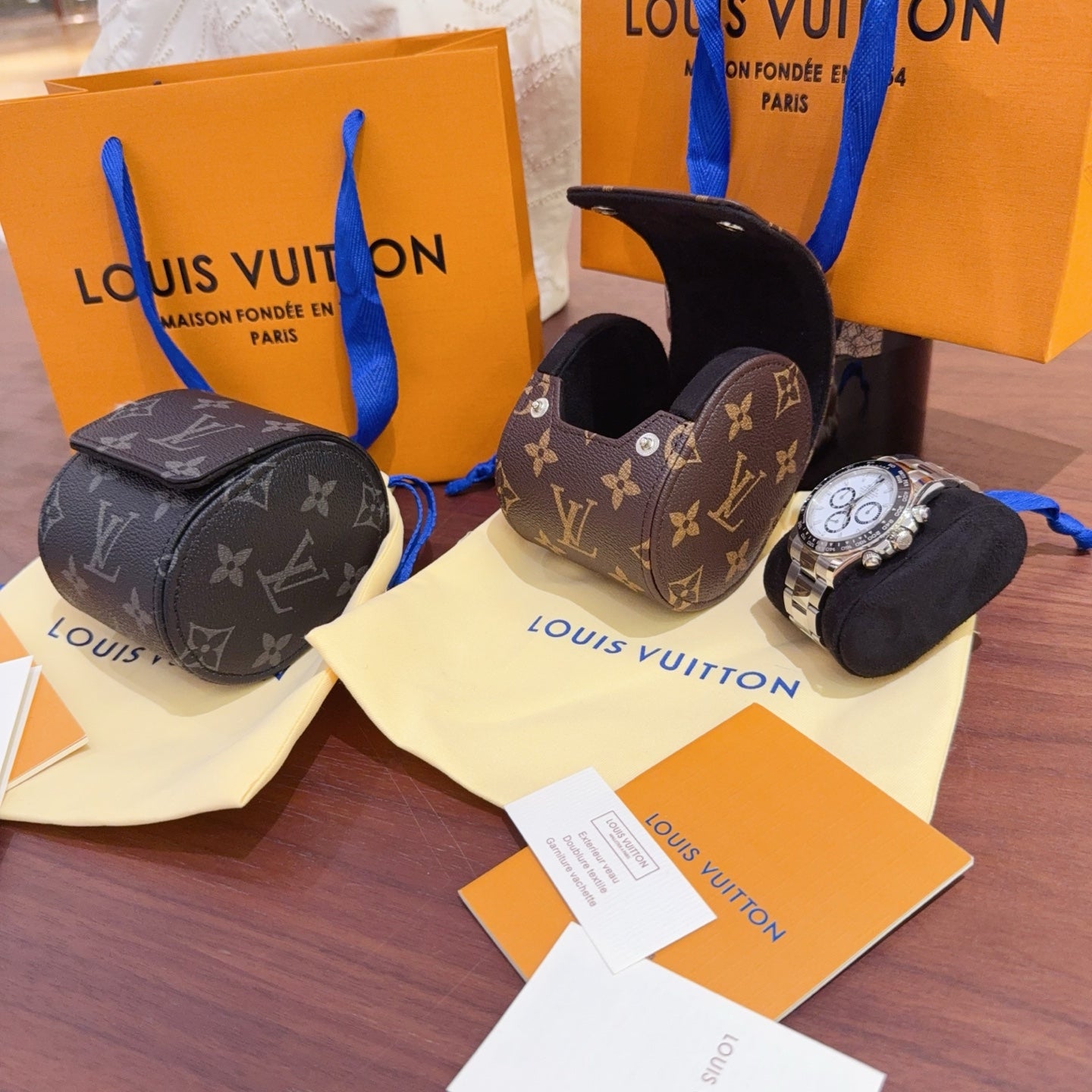 CUSTOM LV WATCH TRAVEL CASE (INDIVIDUAL)