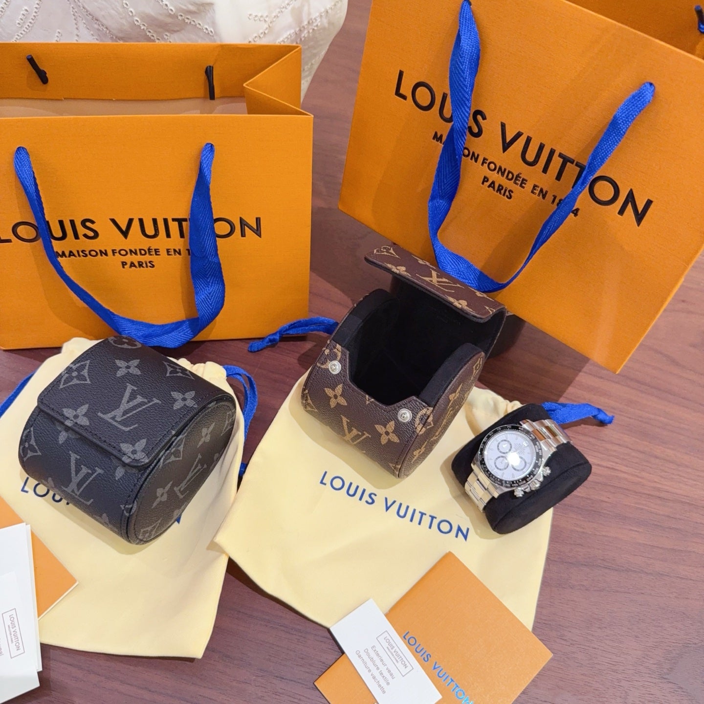 CUSTOM LV WATCH TRAVEL CASE (INDIVIDUAL)