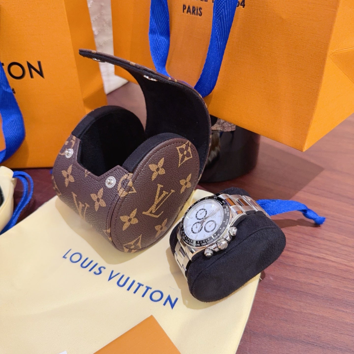CUSTOM LV WATCH TRAVEL CASE (INDIVIDUAL)