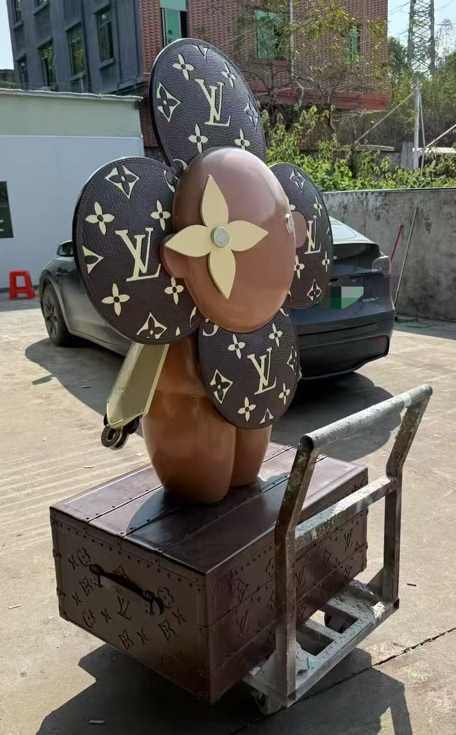 CUSTOM LV 4FT VIVIENNE CHOCOLATE FIGURE
