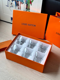 CUSTOM LV GLASS CUPS SET 2.0