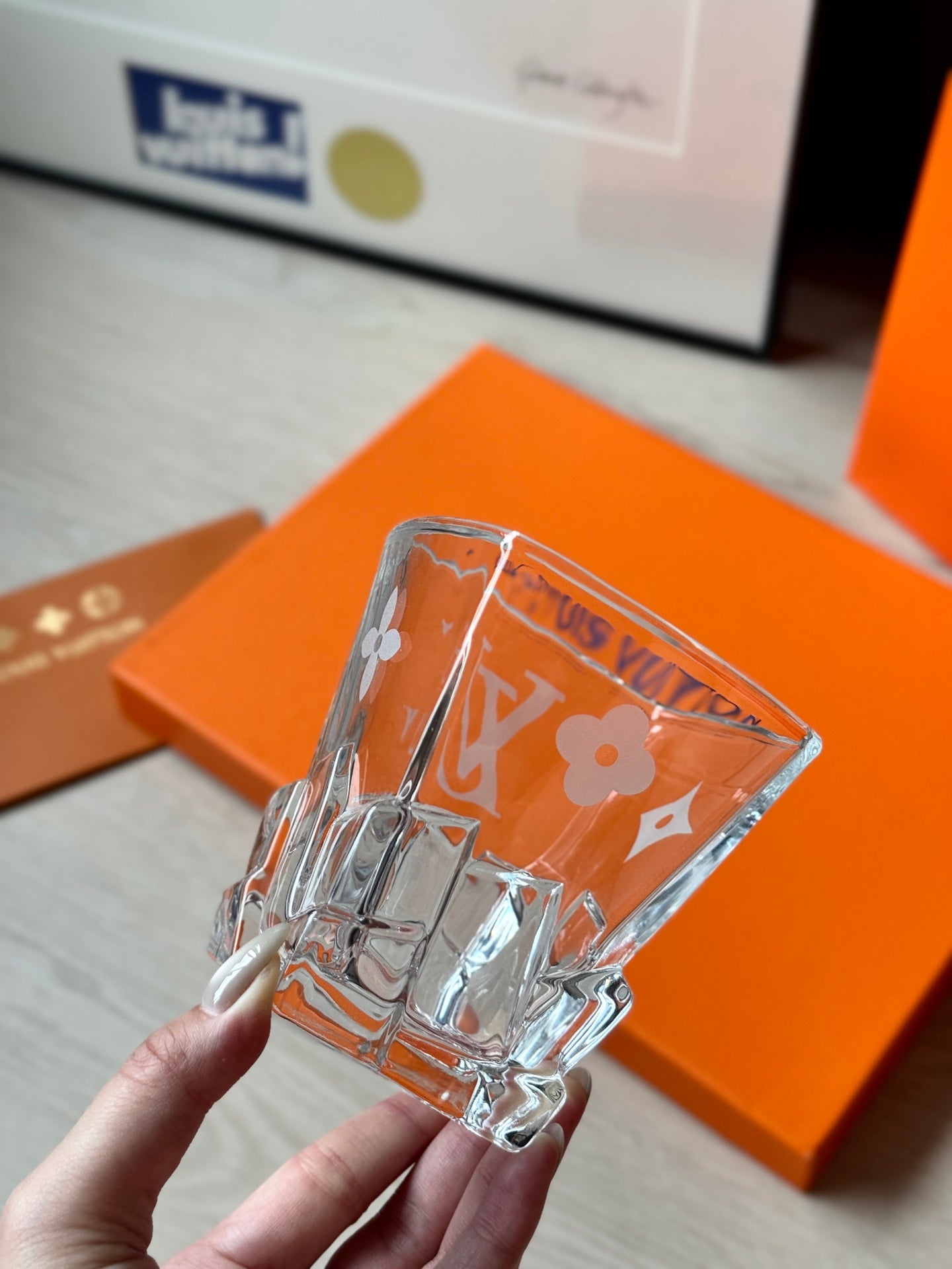 CUSTOM LV GLASS CUPS SET 2.0