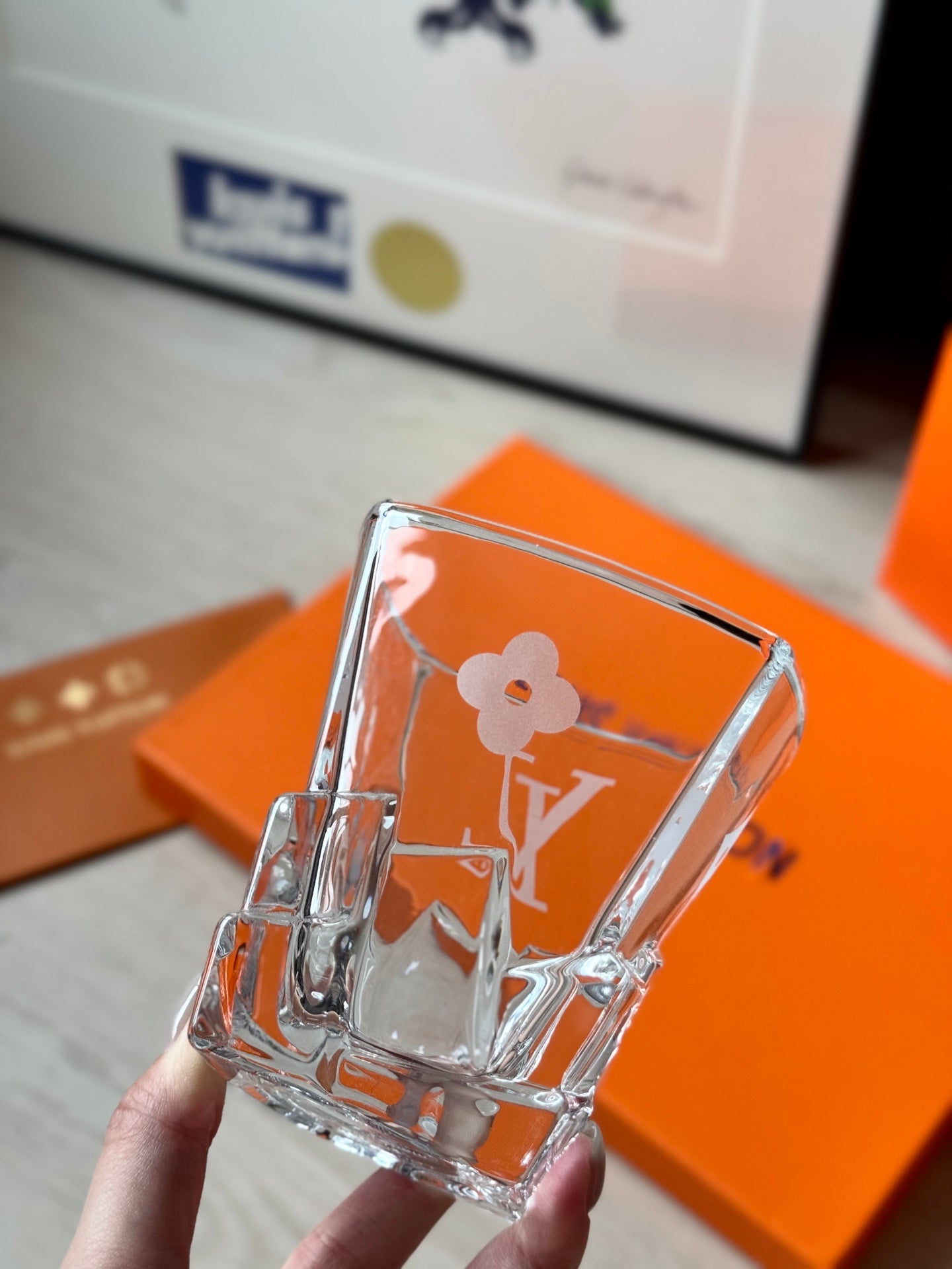 CUSTOM LV GLASS CUPS SET 2.0