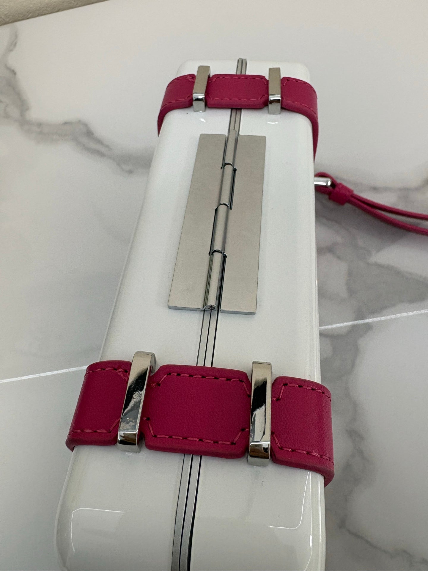 CHRISTIAN CROSS-BODY CLUTCH (PINK)