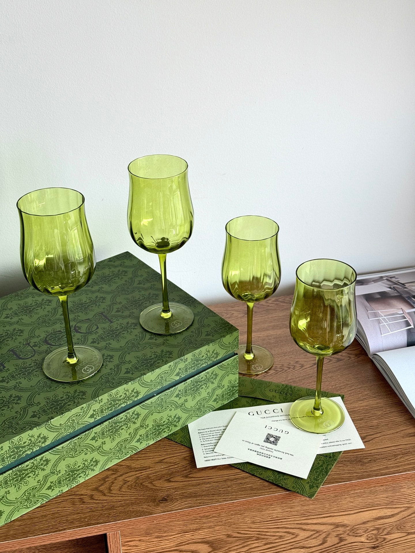 GUCCI WINE GLASS SET