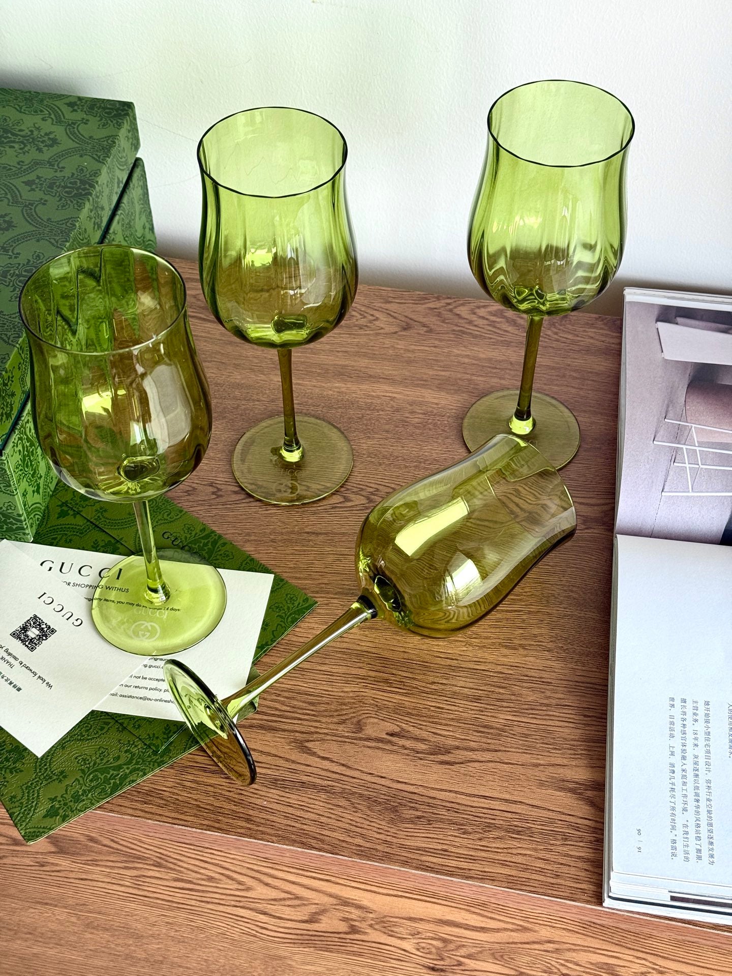 GUCCI WINE GLASS SET