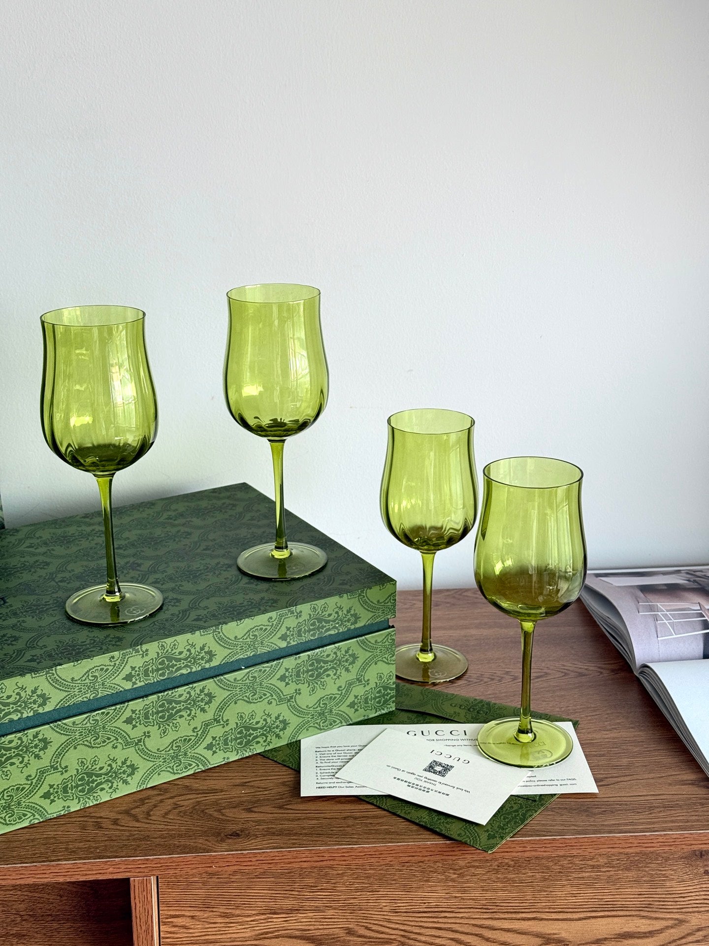 GUCCI WINE GLASS SET